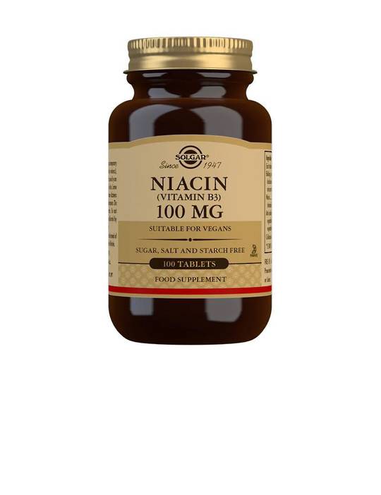 Solgar Vitamin B3 (Niacin) 100mg 100 tablets